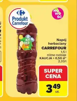Carrefour Napój herbaciany Carrefour Ice Tea brzoskwiniowy oferta