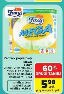 Carrefour Ręcznik papierowy Foxy Mega oferta