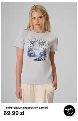 4F T-shirt regular z nadrukiem damski 4F oferta