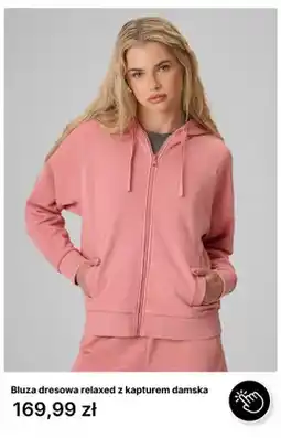 4F Bluza dresowa relaxed z kapturem damska oferta