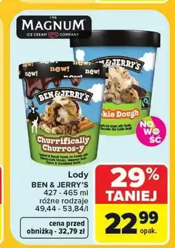 Carrefour Lody Ben & Jerry's Churrifically Churros-y oferta