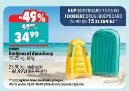 Biedronka Bodyboard dmuchany Spokey oferta