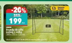 Biedronka Bramka do piłki nożnej z siatką Umbro oferta