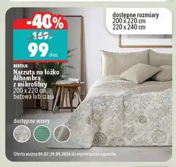 Biedronka Narzuta na łóżko Restilo Alhambra z mikrofibry 200x220 cm oferta