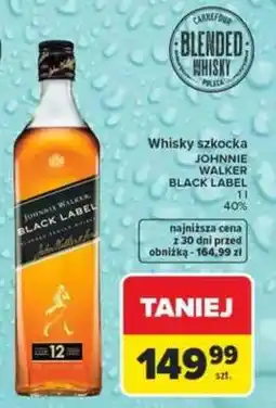 Carrefour JOHNNIE WALKER BLACK LABEL oferta