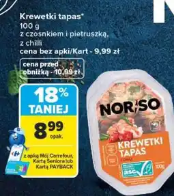 Carrefour Krewetki tapas oferta