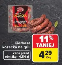 Carrefour Kiełbasa kozacka na grill oferta