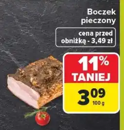 Carrefour Boczek pieczony oferta
