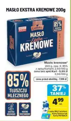 Carrefour MASŁO EKSTRA KREMOWE 200g oferta