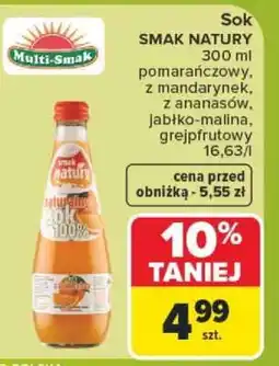 Carrefour Sok SMAK NATURY oferta