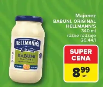 Carrefour Majonez BABUNI, ORIGINAL HELLMANN'S oferta