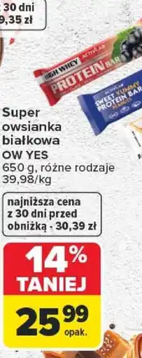 Carrefour Super owsianka białkowa OW YES oferta