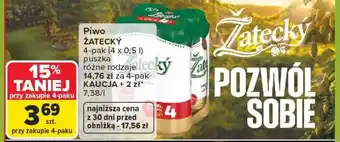 Carrefour Piwo ŽATECKÝ oferta