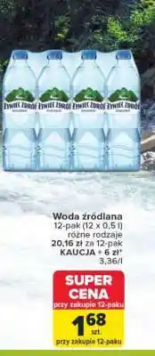 Carrefour Woda źródlana oferta
