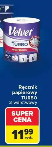 Carrefour VELVET TURBO oferta
