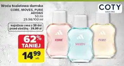 Carrefour Woda toaletowa damska CORE, MOVES, PURE ADIDAS oferta