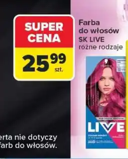 Carrefour Farba do włosów SK LIVE oferta