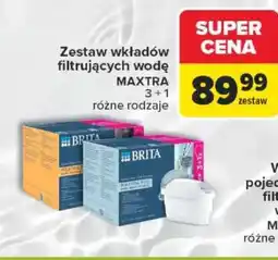 Carrefour Zestaw wkładów filtrujących wodę MAXTRA oferta