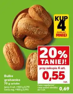 Kaufland Bułka grahamka 70 g sztuka oferta