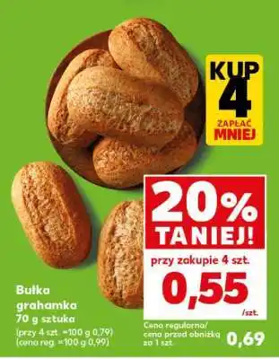 Kaufland Bułka grahamka 70 g sztuka oferta