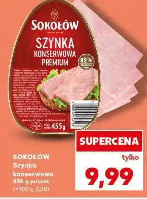 Kaufland SOKOŁÓW Szynka konserwowa 455 g puszka oferta