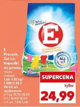 Kaufland E Proszek, Żel lub Kapsułki do prania oferta