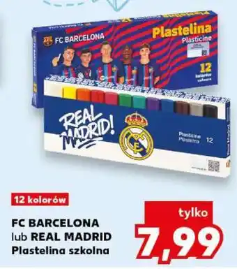 Kaufland FC BARCELONA lub REAL MADRID Plastelina szkolna oferta