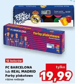 Kaufland FC BARCELONA lub REAL MADRID Farby plakatowe oferta