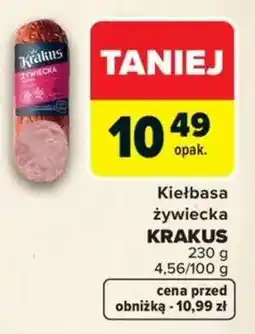 Carrefour Kiełbasa żywiecka oferta