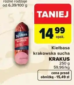 Carrefour Kiełbasa krakowska sucha oferta