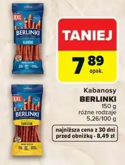 Carrefour Kabanosy Berlinki oferta