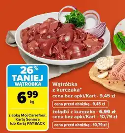 Carrefour Wątróbka z kurczaka oferta