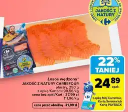 Carrefour łosoś wędzony oferta