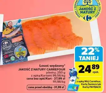 Carrefour łosoś wędzony oferta