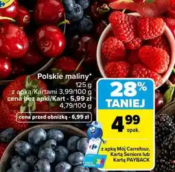 Carrefour Polskie maliny oferta