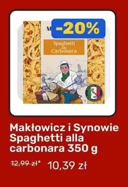 Biedronka Makłowicz i Synowie Spaghetti alla carbonara 350 g oferta