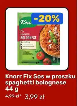 Biedronka Knorr Fix Sos w proszku spaghetti bolognese 44 g oferta