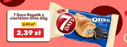 Biedronka 7 Days Rogalik z ciastkiem Oreo 60g oferta