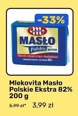Biedronka Mlekovita Masło Polskie Ekstra 82% 200 g oferta