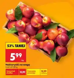 Biedronka Nektarynki na wage oferta