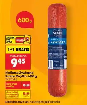 Kiełbasa Żywiecka Kraina Wędlin 600 g