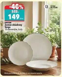 Biedronka Zestaw obiadowy Verge oferta