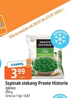 E.Leclerc Szpinak siekany Proste Historie Iglotex oferta