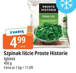 E.Leclerc Szpinak liście Proste Historie Iglotex oferta