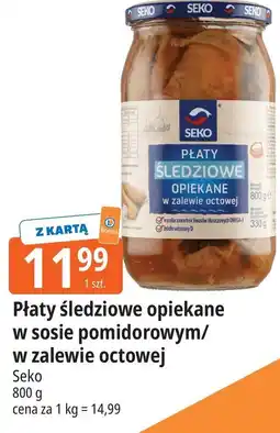 E.Leclerc Płaty śledziowe opiekane w sosie pomidorowym/w zalewie octowej Seko oferta