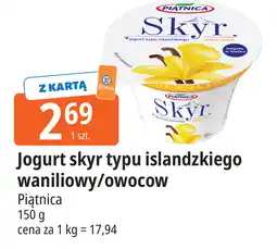 E.Leclerc Piątnica Jogurt skyr typu islandzkiego waniliowy/owocowy oferta