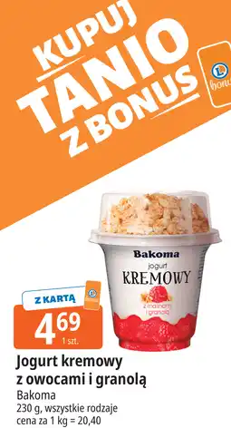 E.Leclerc Bakoma Jogurt kremowy z owocami i granolą oferta