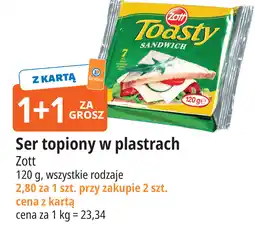 E.Leclerc Ser topiony w plastrach Zott Toasty oferta