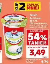 Kaufland Zott Primo Śmietanka 30% oferta