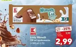 Kaufland Lody czekoladowo-orzechowe K-Classic Mimelli oferta